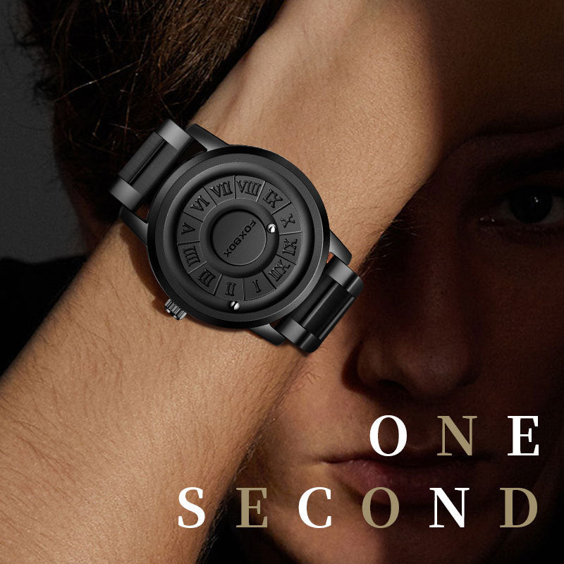 Cool Magnetic Suspension Watch Men's Black Technology Creative Personality