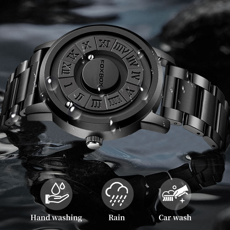 Cool Magnetic Suspension Watch Men's Black Technology Creative Personality