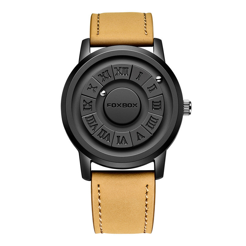 Cool Magnetic Suspension Watch Men's Black Technology Creative Personality
