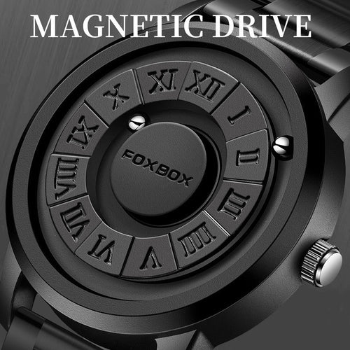 Cool Magnetic Suspension Watch Men's Black Technology Creative Personality