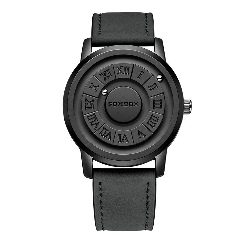 Cool Magnetic Suspension Watch Men's Black Technology Creative Personality